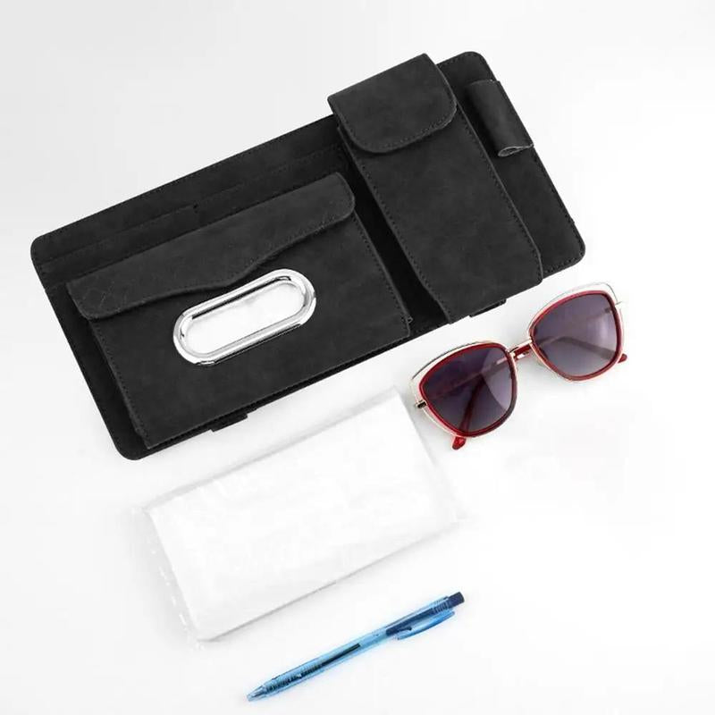 Stylish PU Leather Car Sun Visor Tissue Box - Your Ultimate Multifunctional Organizer for a Clutter-Free Drive