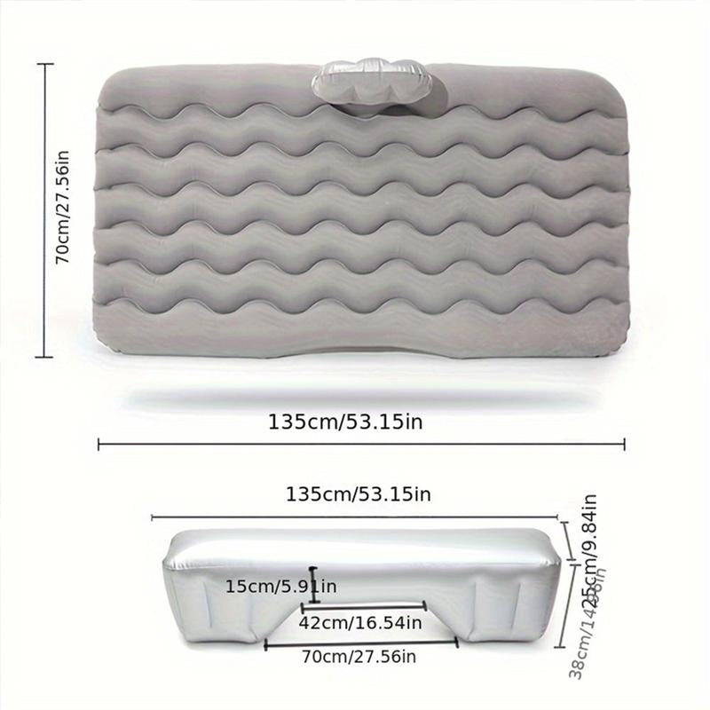 Car Inflatable Bed, Flocking Car Mattress, Easy to Carry, Soft & Comfortable Car Inflatable Mattress, Car Accessory, Travel Accessories