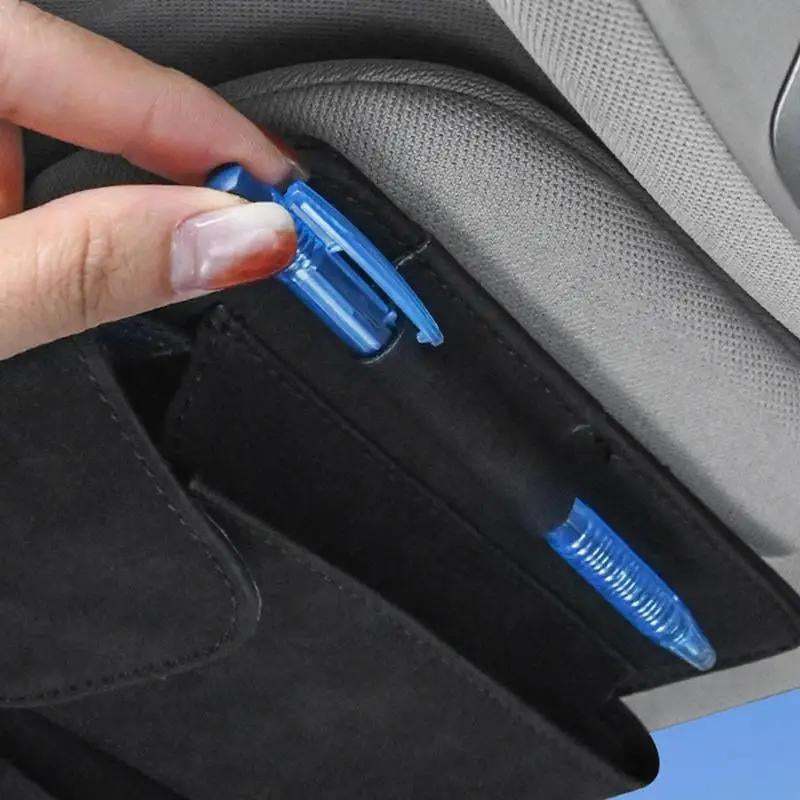 Stylish PU Leather Car Sun Visor Tissue Box - Your Ultimate Multifunctional Organizer for a Clutter-Free Drive