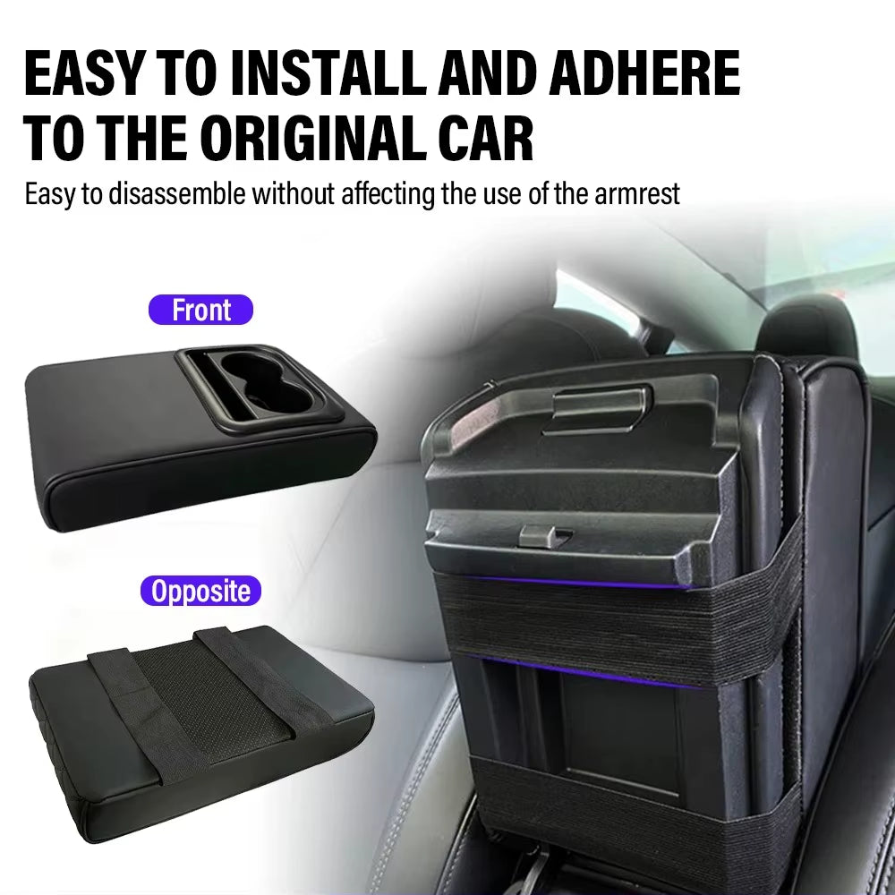 Comfort and Style Combined: Memory Foam Car Armrest Cushion for Ultimate Console Protection