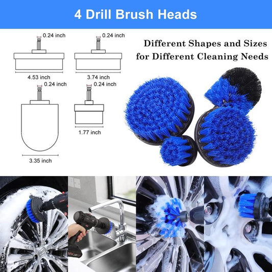 26Pcs Car Detailing Brush Set Car Detailing Kit Car Detailing Brushes, Car Cleaning Kit, Car Windshield Cleaning Tool, Professional Car Care Kit - Car Wash Brush Kit for Interior Exterior Wheels