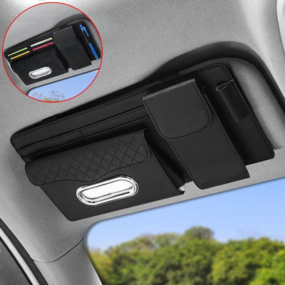 Stylish PU Leather Car Sun Visor Tissue Box - Your Ultimate Multifunctional Organizer for a Clutter-Free Drive