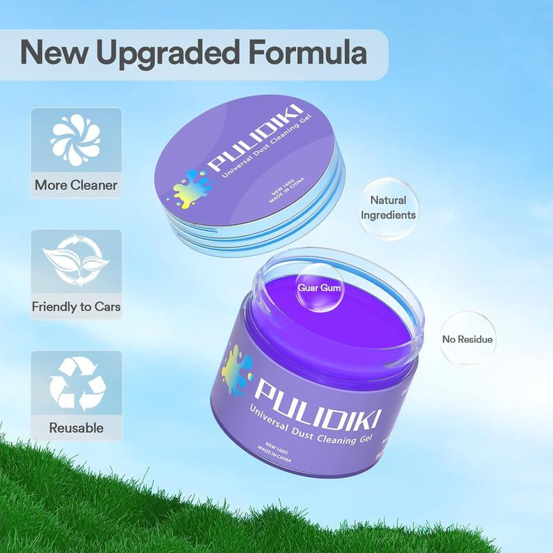 Cleaning Gel for Car Detailing Putty Car Putty Auto Detail Tools Car Interior Cleaner Car Cleaning Slime Car Crevice Cleaner Car Accessories Keyboard Cleaner Purple
