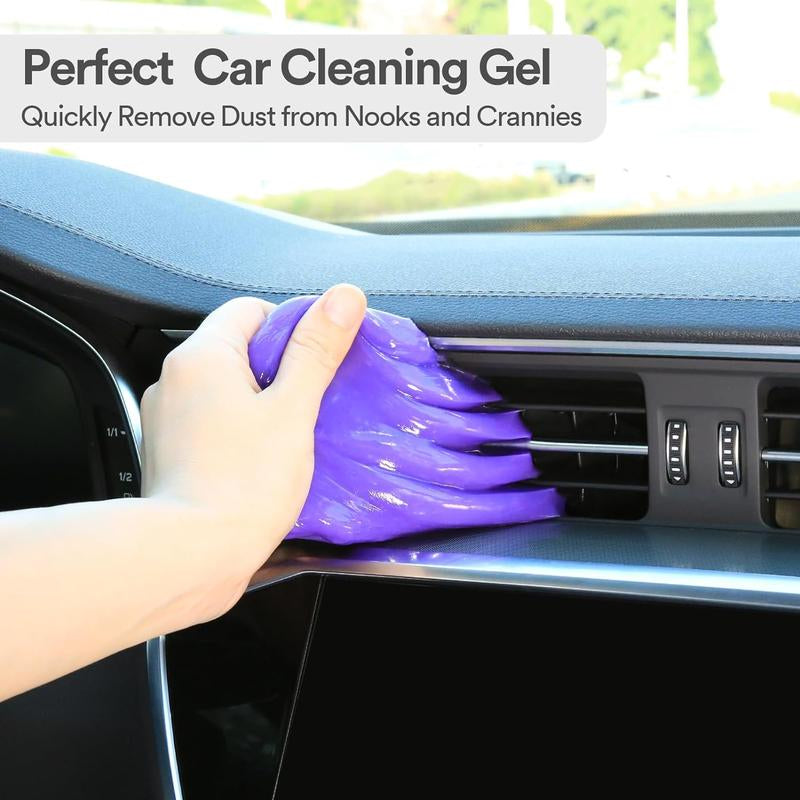 Cleaning Gel for Car Detailing Putty Car Putty Auto Detail Tools Car Interior Cleaner Car Cleaning Slime Car Crevice Cleaner Car Accessories Keyboard Cleaner Purple