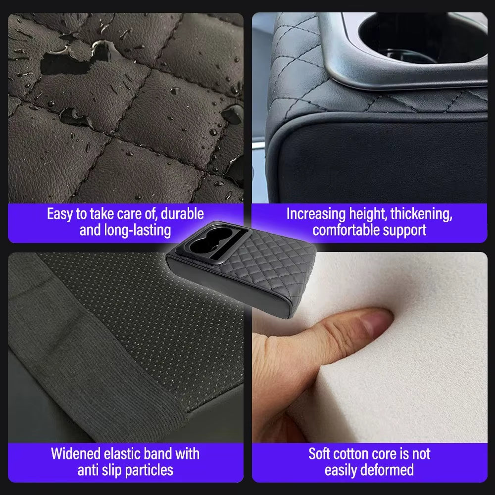 Comfort and Style Combined: Memory Foam Car Armrest Cushion for Ultimate Console Protection